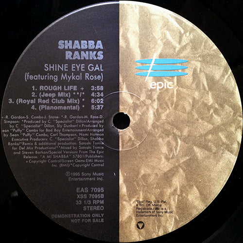 SHABBA RANKS // SHINE EYE GAL (6VER) / ROUGH LIFE