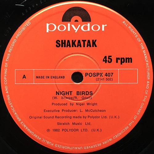 SHAKATAK // NIGHT BIRDS / RIO NIGHTS