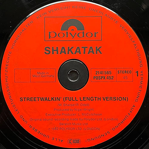 SHAKATAK // STREETWALKIN' (FULL LENGTH VERSION) / GO FOR IT (FULL LENGTH VERSION)