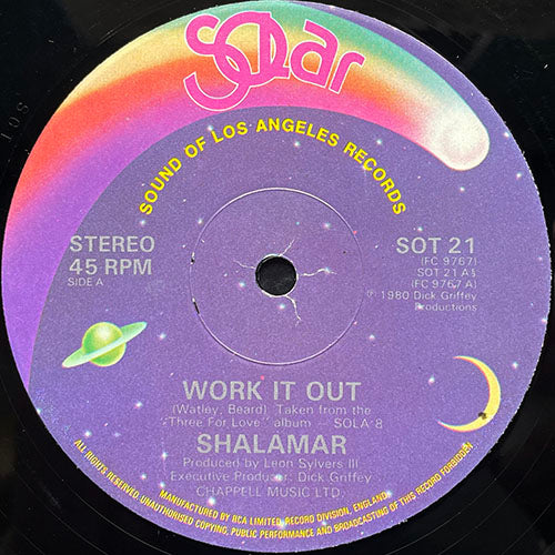 SHALAMAR // WORK IT OUT / SOMEWHERE THERE'S A LOVE