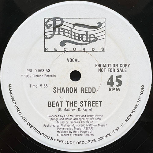 SHARON REDD // BEAT THE STREET (5:58) / (INSTRUMENTAL) (7:00)