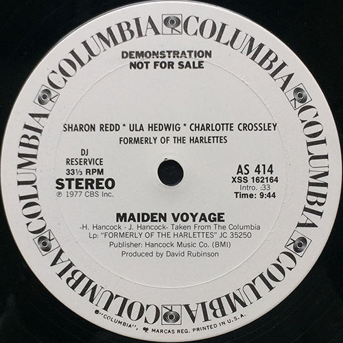 SHARON REDD, ULA HEDWIG, CHARLOTTE CROSSLEY (FORMERLY OF THE HARLETTES) // MAIDEN VOYAGE (9:44)