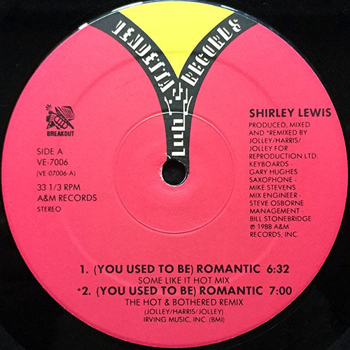 SHIRLEY LEWIS // (YOU USED TO BE) ROMANTIC (4VER)