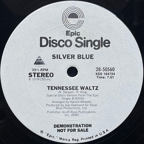 SILVER BLUE // TENNESSEE WALTZ (7:01) / GOOD VIBRATIONS (7:13)