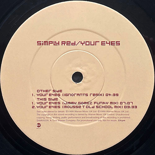 SIMPLY RED // YOUR EYES (3VER)
