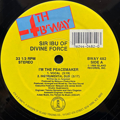 SIR IBU OF DIVINE FORCE // I'M THE PEACEMAKER (2VER) / IBU GETS LYRICAL (3VER)