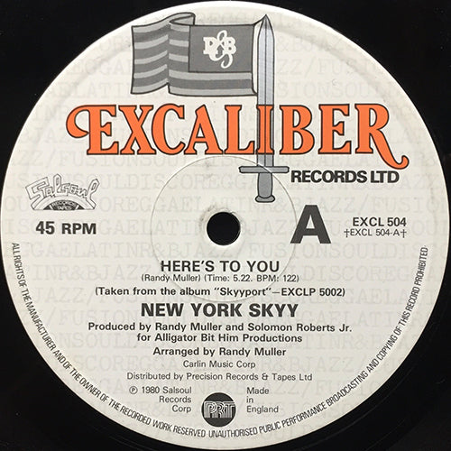 NEW YORK SKYY // HERE'S TO YOU (5:22) / NO MUSIC (2:19)