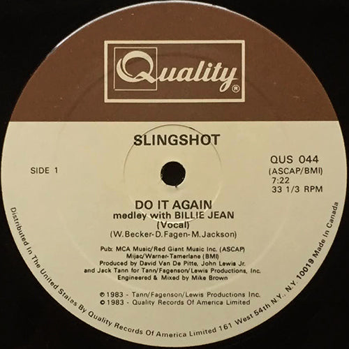 SLINGSHOT // DO IT AGAIN medley with BILLIE JEAN (7:22) / DUB INST (8:12)