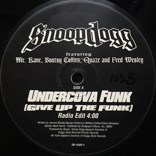 SNOOP feat. BOOTSY COLLINS, MR. KANE & QUAZE // UNDERCOVA FUNK (GIVE UP THE FUNK) (2VER)