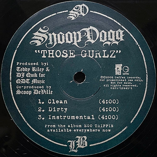 SNOOP DOGG // THOSE GURLS (3VER)