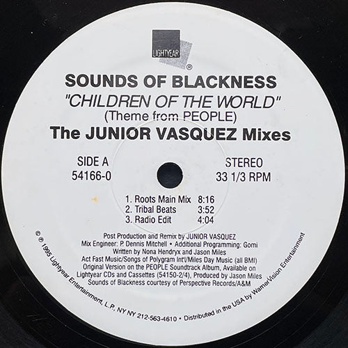 SOUNDS OF BLACKNESS // CHILDREN OF THE WORLD (THEME FROM PEOPLE) (JUINOR VASQUEZ REMIX) (5VER)