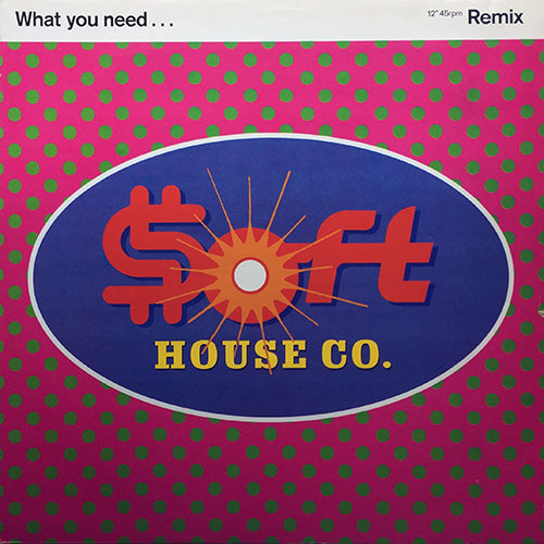 SOFT HOUSE COMPANY // WHAT YOU NEED (REMIX) (2VER) / MELODICA DUB