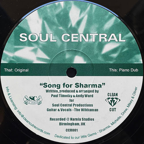 SOUL CENTRAL // SONG FOR SHARMA (PIANO DUB) / (ORIGINAL)