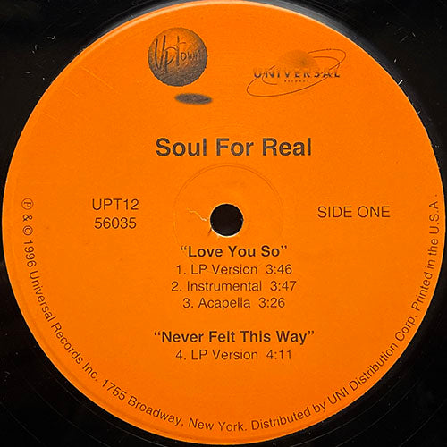 SOUL FOR REAL // LOVE YOU SO (REMIX & ORIGINAL) (6VER) / NEVER FELT THIS WAY