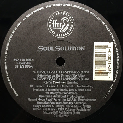 SOUL SOLUTION // LOVE, PEACE & HAPPINESS (4VER)