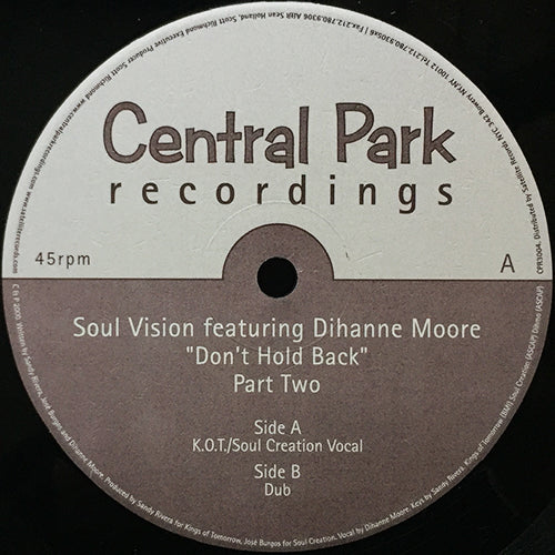 SOUL VISION // DON'T HOLD BACK (PART TWO) (K.O.T. / SOUL CREATION VOCAL) / (DUB)