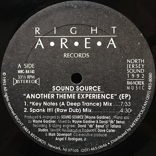 SOUND SOURCE // ANOTHER THEME EXPERIENCE (EP) inc. KEY NOTES / SPANK IT / REBORN / A NAKED THEME