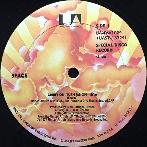 SPACE // CARRY ON, TURN ME ON (8:16) / TANGO IN SPACE (4:27)