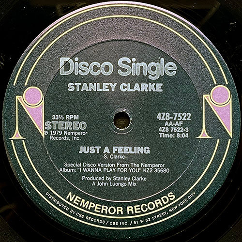 STANLEY CLARKE // JUST A FEELING (8:04) / THE STREETS OF PHILADELPHIA (5:55)