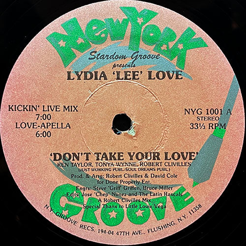 STARDOM GROOVE presents LYDIA 'LEE' LOVE // DON'T TAKE YOUR LOVE (4VER)