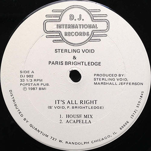 STERLING VOID & PARIS BRIGHTLEDGE // IT'S ALL RIGHT (4VER)