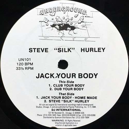 STEVE SILK HURLEY // JACK YOUR BODY (4VER)