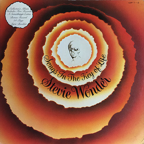 STEVIE WONDER // SONGS IN THE KEY OF LIFE (LP) inc. LOVE'S IN NEED OF LOVE TODAY / VILLAGE GHETTO LAND / SIR DUKE / I WISH / KNOCKS ME OFF MY FEET / PASTIME PARADISE / ISN'T SHE LOVELY / BLACK MAN / AS / ANOTHER STAR etc.