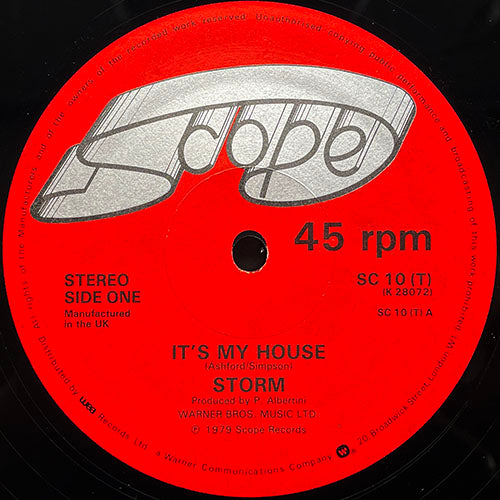 STORM // IT'S MY HOUSE / SITTING IN THE BUSH