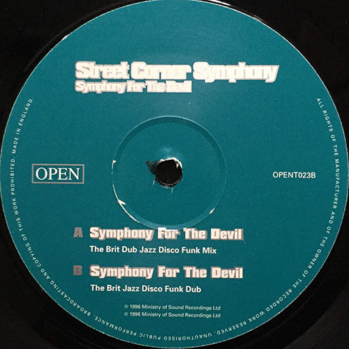STREET CORNER SYMPHONY // SYMPHONY FOR THE DEVIL (THE BRIT DUB JAZZ DISCO FUNK MIX) / (THE BRIT DUB JAZZ DISCO FUNK DUB)