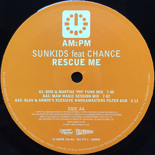 SUNKIDS feat. CHANCE // RESCUE ME (MASTERS AT WORK REMIX) (3VER)