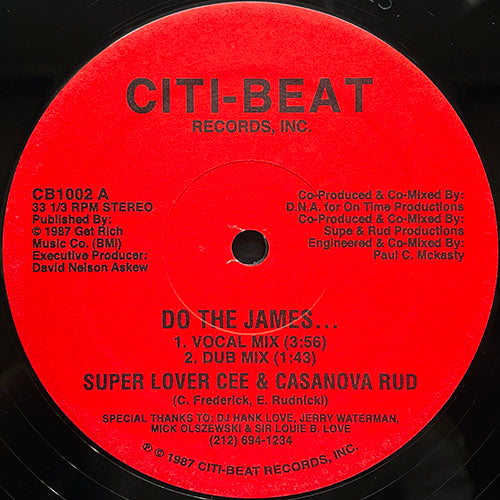 SUPER LOVER CEE & CASANOVA RUD // DO THE JAMES (4VER)