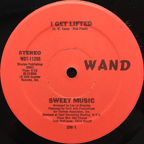 SWEET MUSIC / JESSE GREEN // I GET LIFTED (6:10) / NICE & SLOW (5:45)