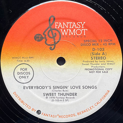 SWEET THUNDER // EVERYBODY'S SINGIN' LOVE SONGS (6:21) / SWEET THUNDER (5:45)