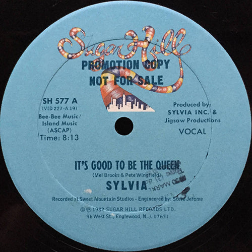 SYLVIA // IT'S GOOD TO BE THE QUEEN (8:13) / (INSTRUMENTAL) (8:13)