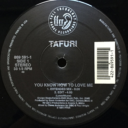 TAFURI // YOU KNOW HOW TO LOVE ME (4VER) / START UP THE FIRE (4:01)