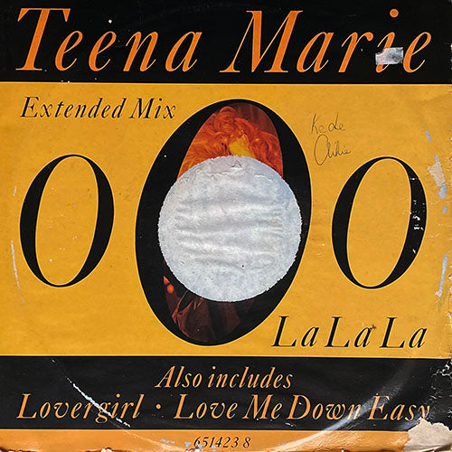 TEENA MARIE // OOO LA LA LA (EXTENDED REMIX) (5:59) / LOVERGIRL (EXTENDED REMIX) (5:53) / LOVE ME DOWN EASY (5:24)