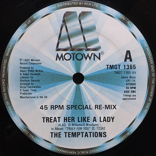 TEMPTATIONS // TREAT HER LIKE A LADY (4:40) / ISN'T THE NIGHT FANTASTIC (4:58)