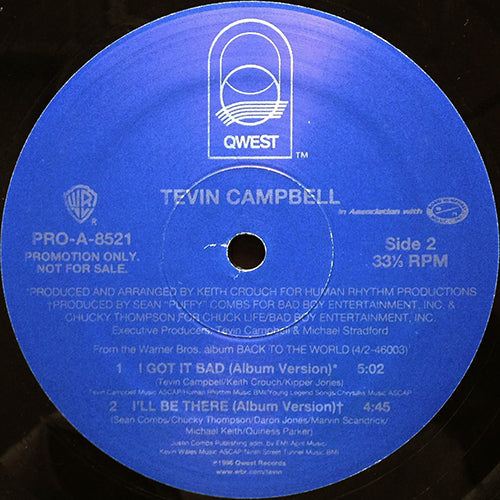 TEVIN CAMPBELL // I GOT IT BAD (4VER) / I'LL BE THERE
