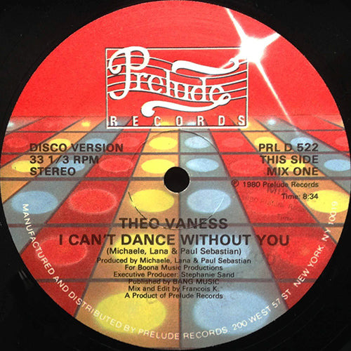 THEO VANESS // I CAN'T DANCE WITHOUT YOU (8:34/7:51)