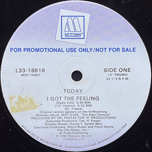 TODAY // I GOT THE FEELING (4VER)