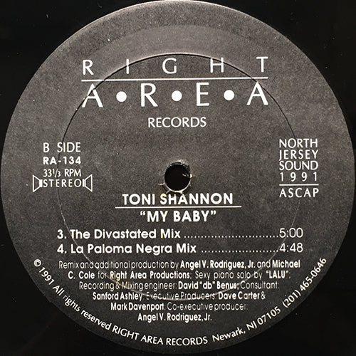 TONI SHANNON // MY BABY (4VER)