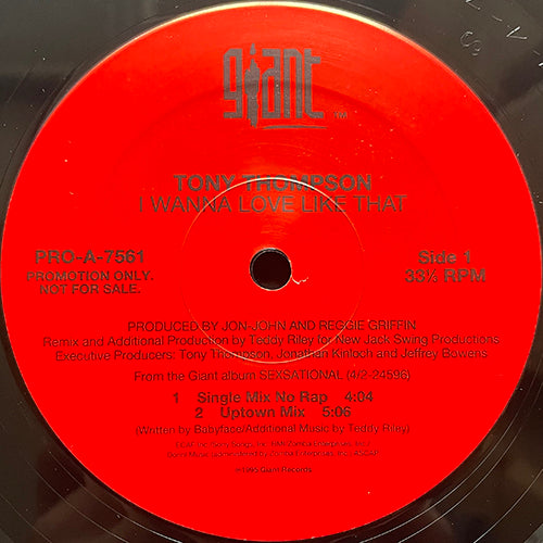 TONY THOMPSON // I WANNA LOVE LIKE THAT (4VER)