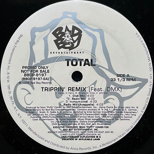 TOTAL feat. DMX // TRIPPIN' (REMIX) (4VER) / WHAT ABOUT US (REMIX) (3VER)
