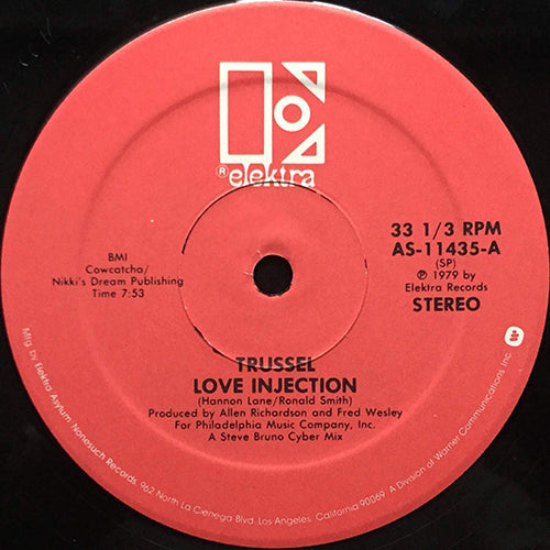 TRUSSEL // LOVE INJECTION (7:53) / GONE FOR THE WEEKEND (6:05)