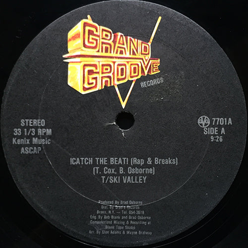 T-SKI VALLEY // CATCH THE BEAT (9:26) / CATCH THE GROOVE (INST & BREAKS) (7:21)