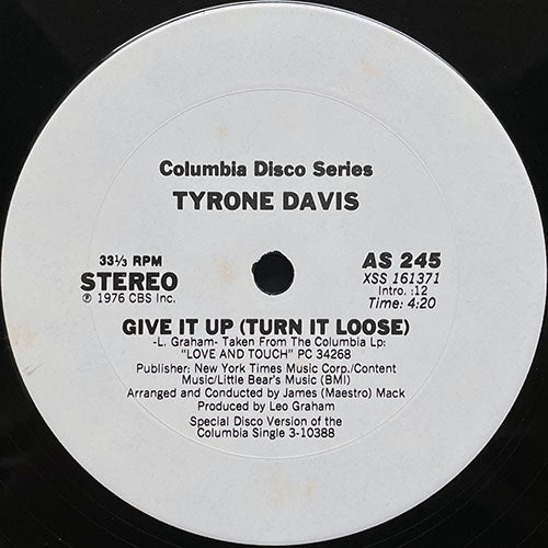 TYRONE DAVIS // GIVE IT UP (TURN IT LOOSE) (4:20)