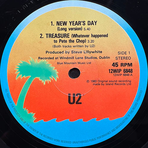 U2 // NEW YEAR'S DAY (LONG VERSION) (5:40) / TREASURE (3:20) / FIRE (3:48) / I THREW A BRICK THROUGH A WINDOW/A DAY WITHOUT ME (7:00)