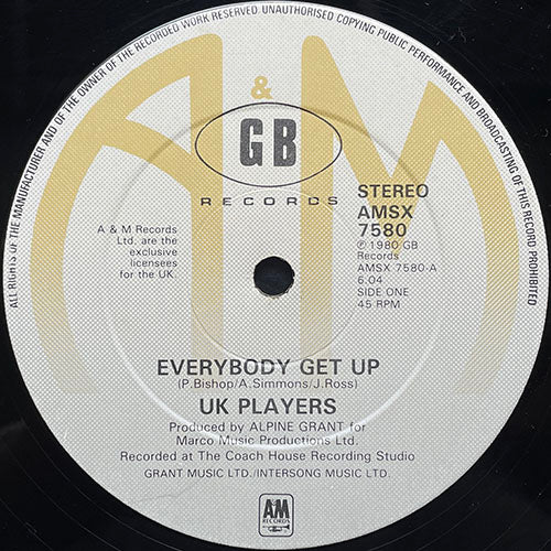 UK PLAYERS // EVERYBODY GET UP (6:04) / RIVERS (6:13)