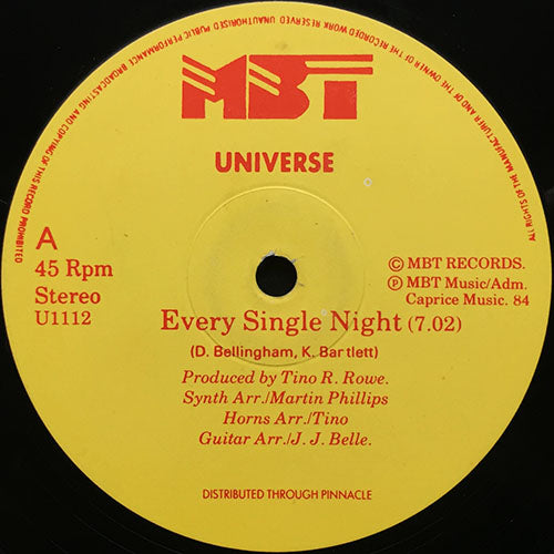 UNIVERSE // EVERY SINGLE NIGHT (7:02) / INST (5:46)