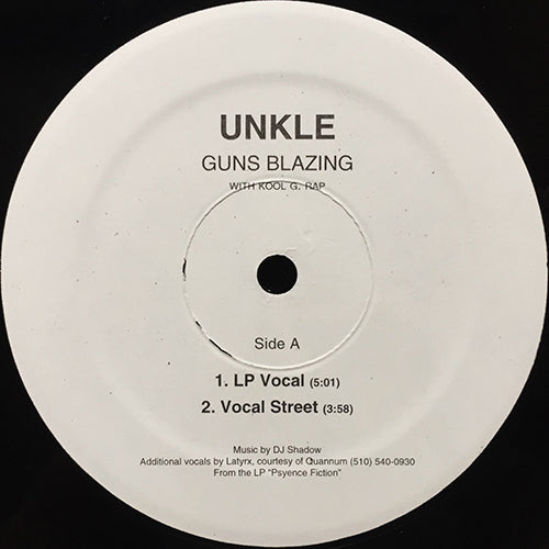 UNKLE with KOOL G. RAP // GUNS BLAZING (4VER)